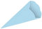 itenga Schultüten Rohling aus Bastelwellpappe 68cm - Schultüten Rohling zum Basteln - 3D Wellpappe (hellblau)