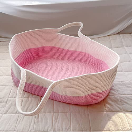 Baby-Wickelkorb, Baumwollseil, Babykorb, Babynestchen, Wickeltischaufsatz mit Griffen für Outdoor-Reisen, Auto