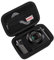 BOVKE Kameratasche für Canon PowerShot G7X Mark III, G7 X Mark II Digital 4K Vlogging Kamera, Canon Live Streaming Videokamera Reisetasche mit Netztasche für USB-Kabel und Batterien, Schwarz