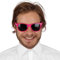 Maelsa® Lunettes de soleil couleur Blues Brothers vintage adulte - Accessoire déguisement fête - Plusieurs coloris disponibles, classique, fluo - Matière plastique - Quantité : 1 (Rose fluo)