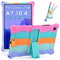 KATUMO Silicone Case Compatible with Samsung Galaxy Tab A7 10.4 inch 2020 2022 (SM-T500/ T503/ T505/ T507) Soft Rubber Cover with Stand Galaxy Tab A7 Case for Kids