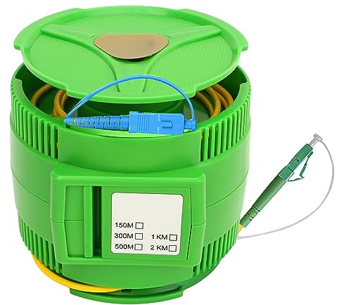 OTDR-Startkabelbox, Tragbares OTDR-Glasfaser-Startkabel, für SCUPC-, LCAPC-, SC-, TC-, ST-, LC- und E2000-Stecker (1000M)
