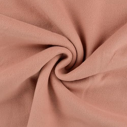 Baumwoll-Fleece BIO | ab 50x150 cm | Meterware | für Bekleidung (old pink)