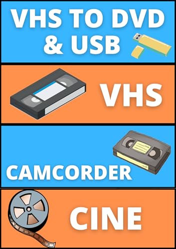 Video Tape Transfer Service, Convert VHS, Hi8, Video8, 8mm, VHS-C, MiniDV to Digital MP4 Format USB Stick