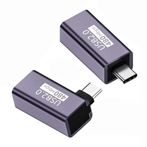 CY 2PCS/LOT USB 2.0 B hembra a conector macho tipo C y adaptador de extensión recto para impresora placa telefónica