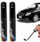 LANAFAY 2 PCS Lápiz de Retoque,Pluma De Retoque del Coche,Rotulador De Reparación De Arañazos,para Retoque de Coche, Elimina arañazos y repara desconchones de Piedra(12ML/PC,Negro Brillante)