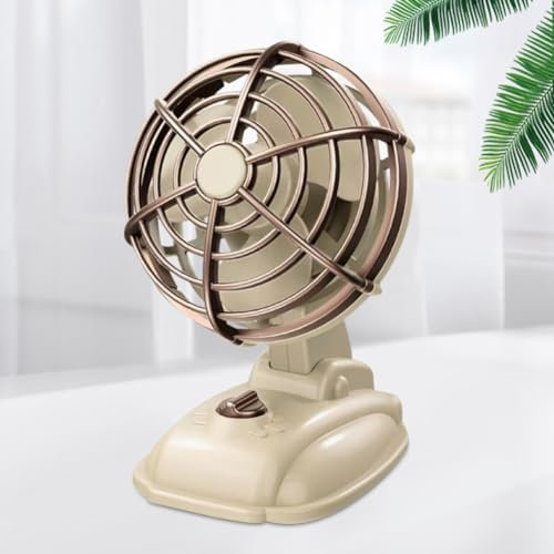 LUPATDY Ventilador USB, mini ventilador de mesa, recargable, con 2 velocidades, para escritorio, hogar, oficina, compatible con PC Mac, ordenador portátil