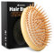 Combetter Bamboo Brush for Hair Growth(No Handle Design), Natural Wood Brush, Mini Hair Scalp Massager Bamboo Bristles Detangling Hairbrush for Women, Men &Kids
