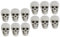 BESTonZON 12 STK - Halloween Spielzeug Halloween Toys terrifier mask Halloween Dekoration streudekor Halloween Halloween-Ornamente Schädel Spukhaus Maske Spielzeuge bastelset