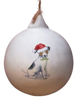 Image Industry Jack Russell Ceramic Bauble - Tree Decoration - Christmas Decorations Dog Gift - Dog Lovers