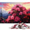 Puzzle 1000 pièces pour Adultes et Enfants, Puzzle en Papier à Fleurs Roses, Convient aux Adultes et aux Enfants de Plus de 12 Ans, Divertissement. Taille : 26 x 38 cm.