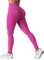 ZAAYO Damen Sport Leggings Nahtlose Scrunch Butt Leggings High Waist Booty Lifting Po Push Up Gym Sporthose Rosenrot X-Small