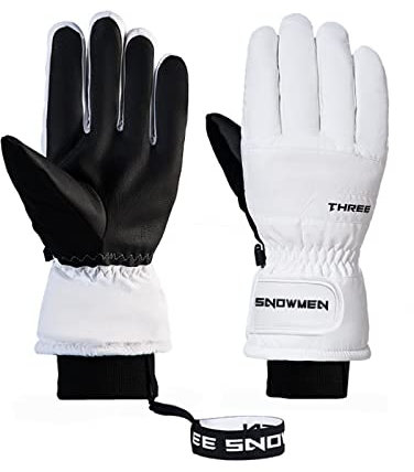 Handschuhe Wasserdicht Warm Winter Reißverschluss Touchscreen Winddicht Warm Wasserdicht Snowboard Winddicht Warme Handschuhe Radfahren Sport Skihandschuhe Handschuhe Mit WäRmefunktion Damen (A, M)