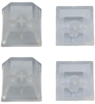 4PCS Height Transparent Key Cap PC Transparent Key Cap Waterproof Clear Key Cap Keyboard Cover Keyboard Supplies