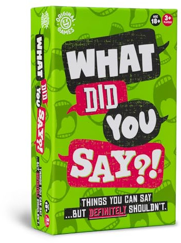 Original Games | What Did You Say?! The game of things you can say… but definitely shouldn't! | NSFW Adult Party Games | Ages 18+