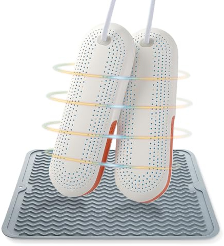 innosol Schuhtrockner elektrisch Set mit rutschfester Schuhablage I mit Schuhtrockner antibakteriell Funktion I Schuh Trockner für Fußballschuhe, Skischuhwärmer, Stiefel Trockner I Shoe Dryer