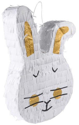 Abaodam Lustige Osterhasen Piñata aus Pappe zum Befüllen mit Süßigkeiten Partyspielzeug für Osterparty Dekoration