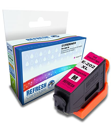 Refresh Cartridges Remanufactured Ink Cartridge Replacement for Epson 202XL (Magenta)