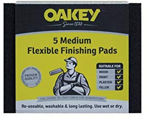 Oakey Flexible Finishing Pads Grey Pack 5