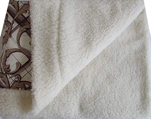 Alpenwolle Wolldecke Oberbett Tagesdecke Campingdecke 140x200cm 100% Merinowolle/Baumwolle