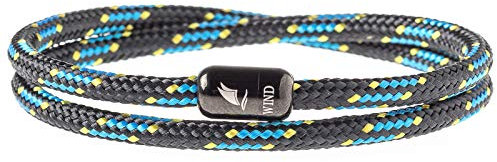 Wind Passion – Paracord Armband aus Seemannsgarn, handgemacht & geflochten | Segeltau Armband Herren, Surfer Armband Frauen | Ideale Partner Geschenke, Herren Geschenke | Segeltau Armband, wasserfest
