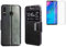 Todobarato24h Funda Compatible con Huawei P30 Lite Negra Libro Ventana + Protector de Cristal Templado