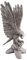 gartendekoparadies.de Adler Steinadler, Steinfigur, H. 95 cm, 51 kg, Grau, frostsicher aus Steinguss für Außenbereich