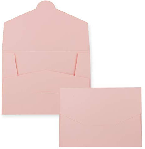 75x stabile Papier Mappe für DIN A4 und DIN C4 in Rosa - 22 x 30,5 cm - 240 g/m² - als Präsentationsmappen, Bewerbungsmappen, Projektmappen geeignet