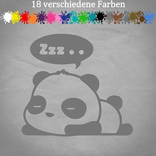 Koalabär Sticker 13x12cm Auto Schlafen Beutelbär Wombat Koala Bear Australien 90-Silber