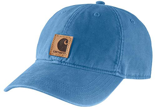 Carhartt Herren-Kappe aus Baumwollleinen, Blau (French Blue), Einheitsgröße