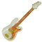 Miniblings E-Bass Pin Brosche Instrument Gitarre Bassist Weiß MINI Bass - Handmade Modeschmuck I Anstecknadel Button Pins