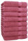 Betz 8 Stück Handtücher Set Größe 50 x 100 cm Handtuch Premium 100% Baumwolle (Beere)