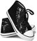 Think Jeck! Pailletten Schuhe Damen Glitzer Sneaker auch als Wendepailletten wählbar Halbhoch Damenschnürer Disco (Schwarz, 38)