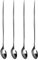 SKYTE® Pack of 4 Latte Spoons Long Handle Stainless Steel Spoon Ideal for Coffee Tea, Espresso,Hot Drinks 21Cm L