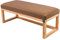EMRA WOOD LPG-2 Holz Sitzbank Polsterbank Breite 60cm Gestell Massivholz Erle Natur Sitzbezug Kunstleder Hellbraun Florenz2524