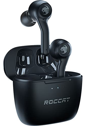 Roccat Syn Buds Air – kabellose Earbuds für Mobile-Gaming mit Dual-Mikrofon-Technologie, für Nintendo Switch, Android, Windows, Mac, iPad und iPhone
