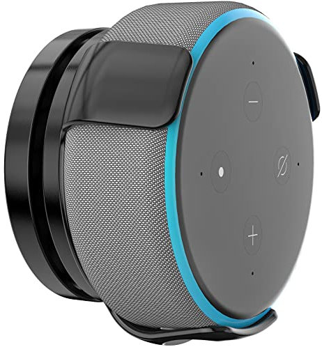 WALI - Soporte de pared para 3ª generación, soporte de altavoz con gestión de cables para asistente de altavoz inteligente (SWM-EH-03B), color negro