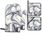 Black And White Paint Mixed Print Oven Mitts And Pot Holders Sets Suitable For Uncovering The Lid In The Kitchen, Microwave Oven, Oven End Dishes And Outdoor Grilling, Etc.