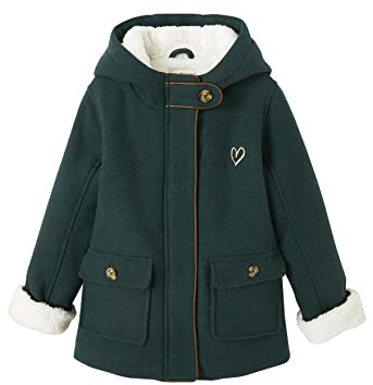 Vertbaudet Mädchen Wintermantel aus Wollmix