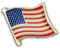 Clj Charles Le Jeune Pin's Drapeau Usa Flottant - Etats-unis D'amérique - Américain - Drapeaux - qualité de finition - Epingle - Broche - Badge - PINS AMERIQUE DU NORD