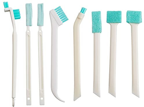 GORGECRAFT 8 STÜCKE Kleine Reinigungsbürsten Spaltlochbürste Detail-Flaschenverschluss-Reinigungsbürste Detail-Spaltreinigungswerkzeug-Set Für Löcher Ecken Fenster Schienen Rillen Enge Räume