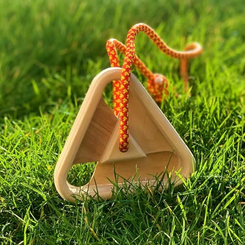 Nature Care Rock Climbing Hangboard - TriQuad Fingerboard with 4 Edges 27mm to 12mm | Cross Grain Birch Wood | MegaGrip Spacers | Portable Finger Strength Trainer