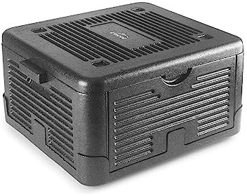 LACOR - 66064 - Thermobox, hergestellt aus EPP, hält Lebensmittel kalt oder warm, leicht, robust und isolierend, wasserdicht, vollständig faltbar, 18 l, Schwarz