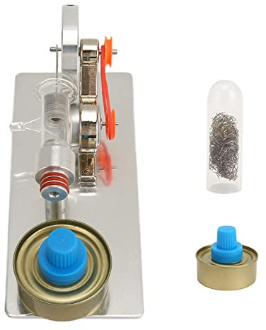 Alvinlite Motore Stirling Ad Aria Calda Generatore di Corrente in Miniatura Generatore di Energia Elettrica Generatore di Energia Elettrica Regalo per Bambini Adulti Craft Orname