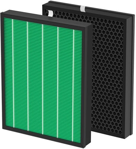 400 400s Replacement Filter Compatible with Coway Airmega Max2 400 400S 400G 400S(G) Air Cleaner Purifier, H13 Max2 Green True HEPA and Active Carbon Filter, Part # AP-2015-FP, 1 Set (2pcs)