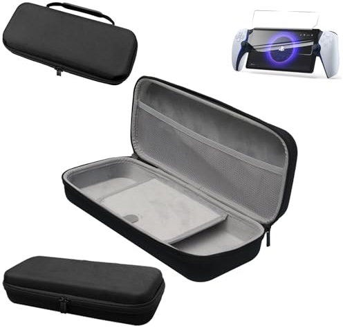 JOYSOG PS Portal Case, Hard Carrying Case for Sony PS5 PlayStation Portal Remote Player handheld Console Storage Bag & Handheld Screen Protector (Handbag+ 1*Screen Protector)