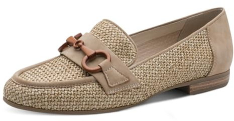 Jana Damen Slipper Runde Spitze Vegan, Beige (Natural), 41 EU