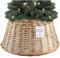 DECO EXPRESS Weihnachtsbaum Rock, Weihnachtsbaumständer Abdeckung - Verschiedenen Größen (Beige – Oberseite innen 36 cm/Basis innen 53 cm)