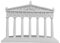 Parthenon Akropolis, antiker griechischer Tempel, Giebel, gegossener Marmor, Statue, Skulptur