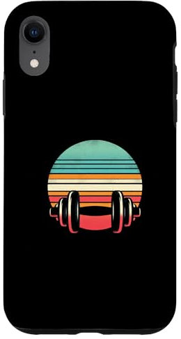 Custodia per iPhone XR Cuffie vintage Sunset